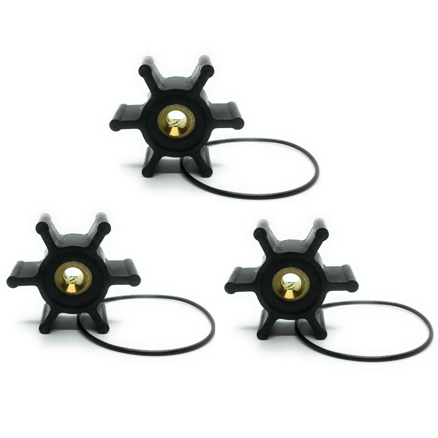 Set of 3 Sea Water Pump Flexible Impellers for Milwaukee M18