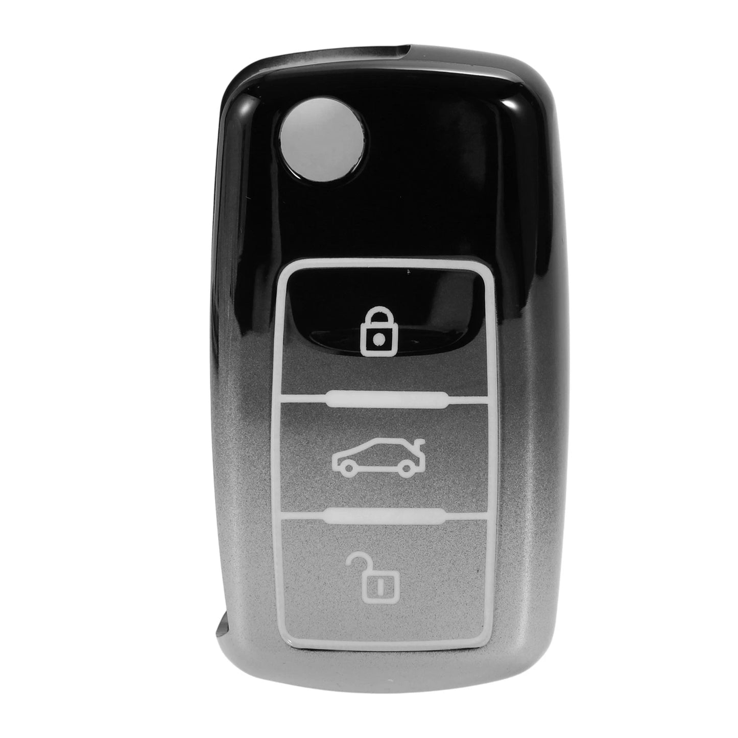 Gradient Black TPU Car Key Case for VW Up (2011–2023)