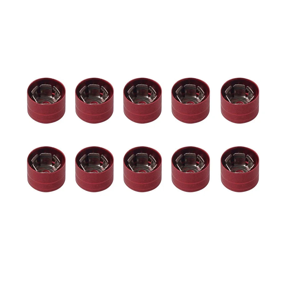10 x Engine Cover Bolts Screw Caps CNC for Harley Twin Cam Dyna Softail Red