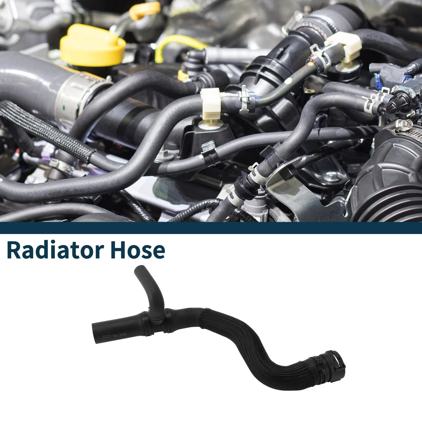 Radiator Hose for Jeep Renegade 1.3L 2.4L (2015–2021) No. 68246567AA Rubber