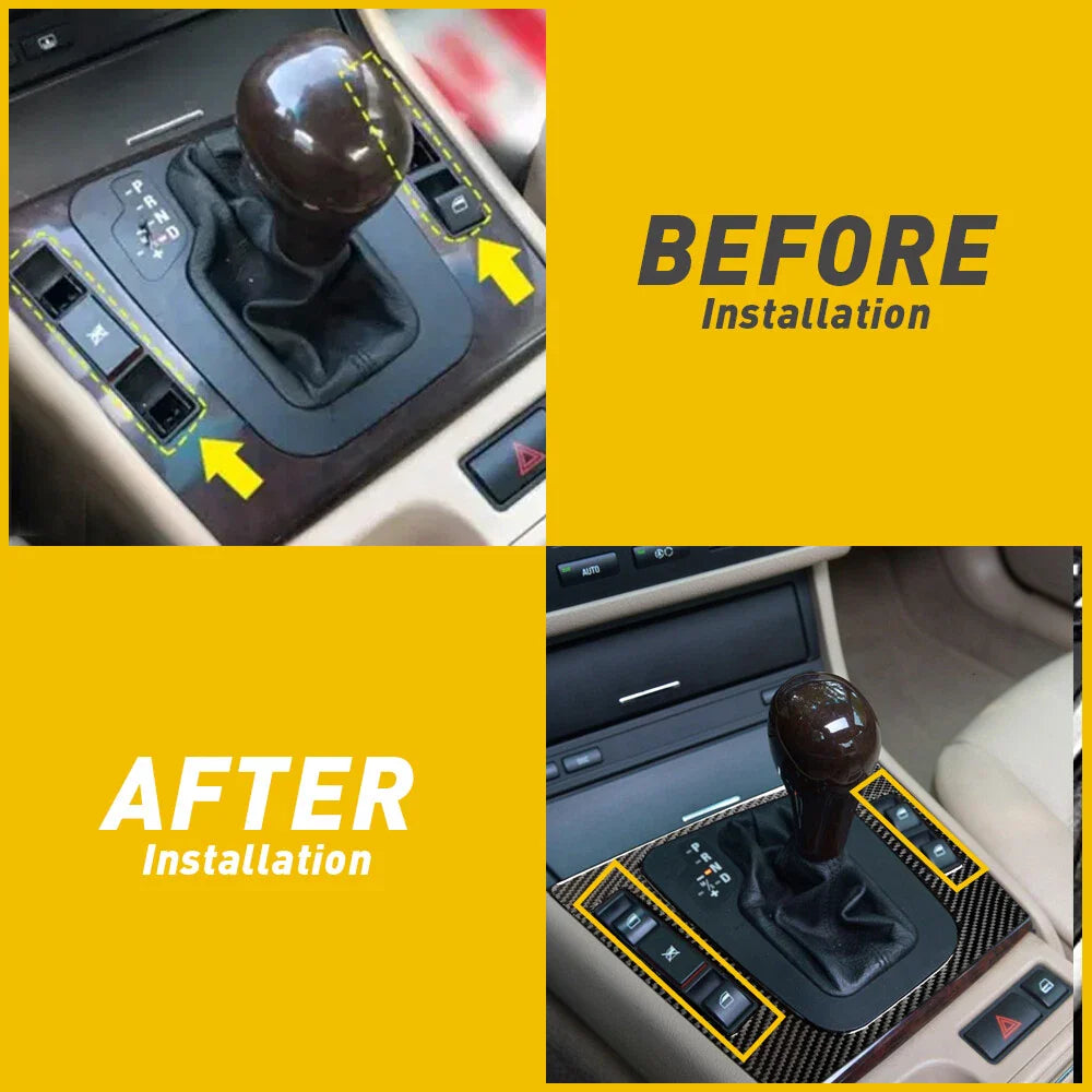 4PCS Window Switch Button Cap for BMW E46 (1998–2006)