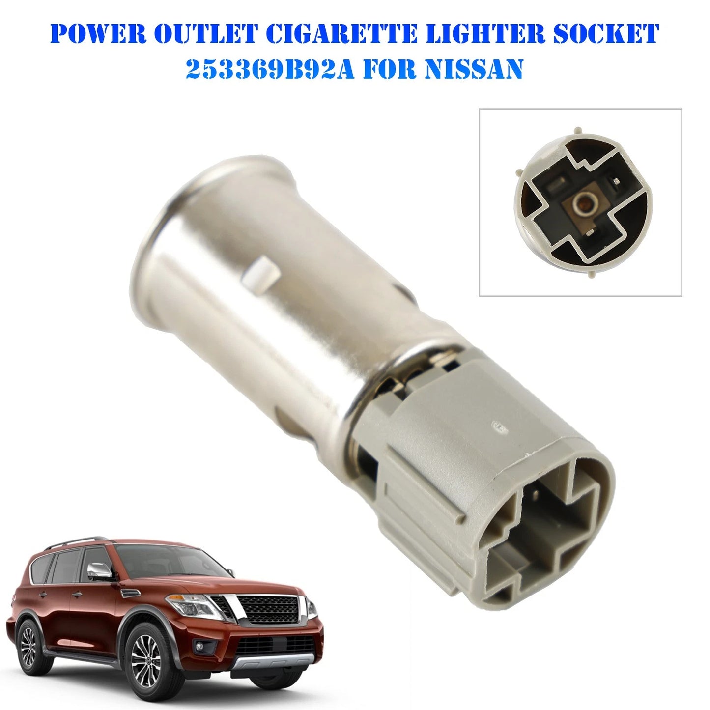 Cigarette Lighter Socket for Nissan (2010–2015) 253369B92A