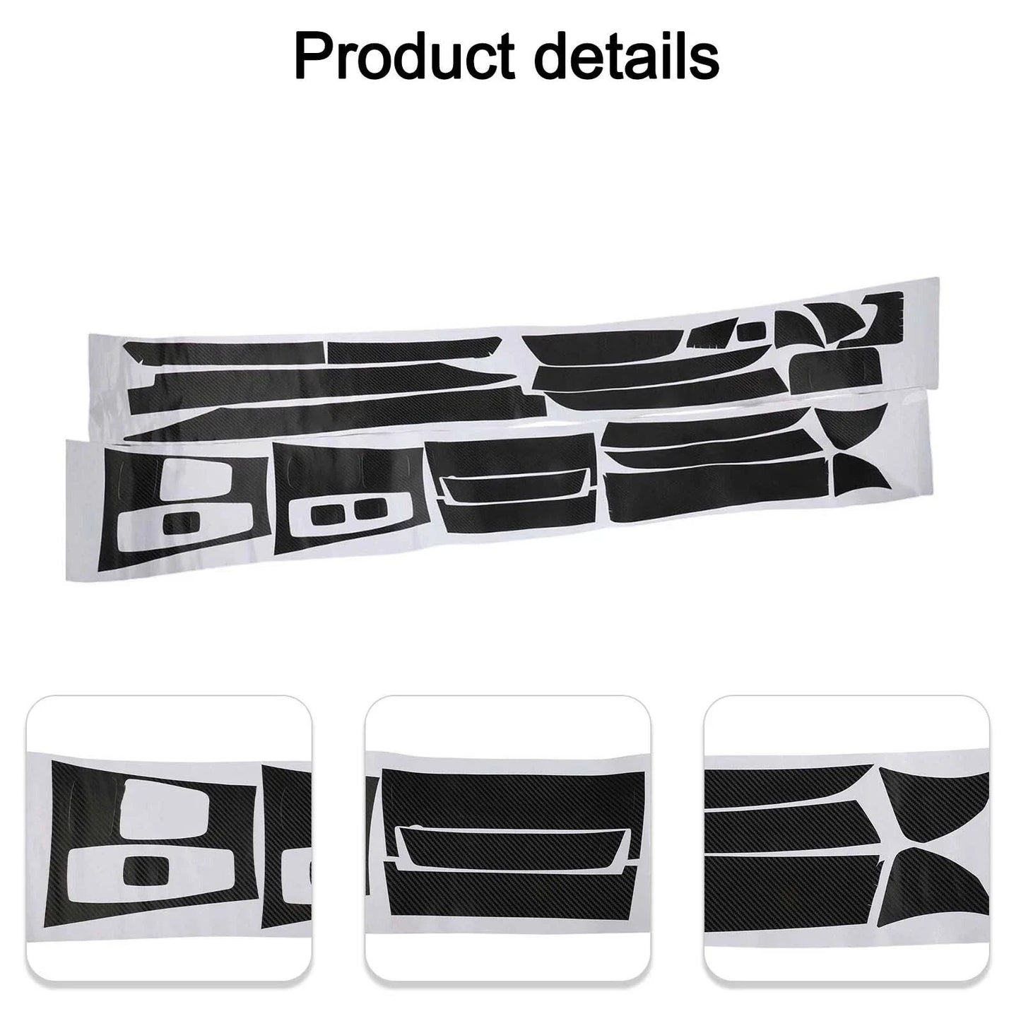 Sticker Decals 3D Carbon Fiber Cover for Car Interior