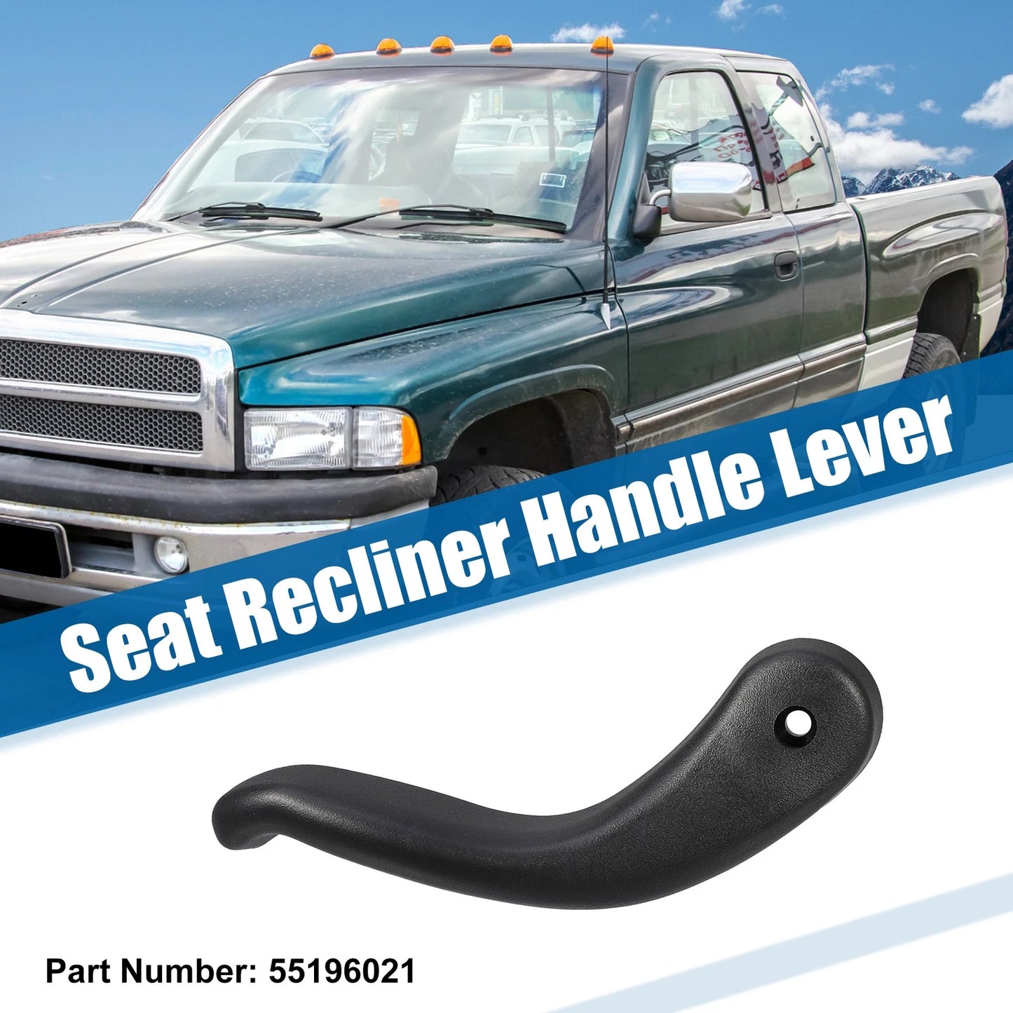 Seat Recliner Handle Lever 55196021 for Dodge Ram 1500 2500 3500 (2010–2023)