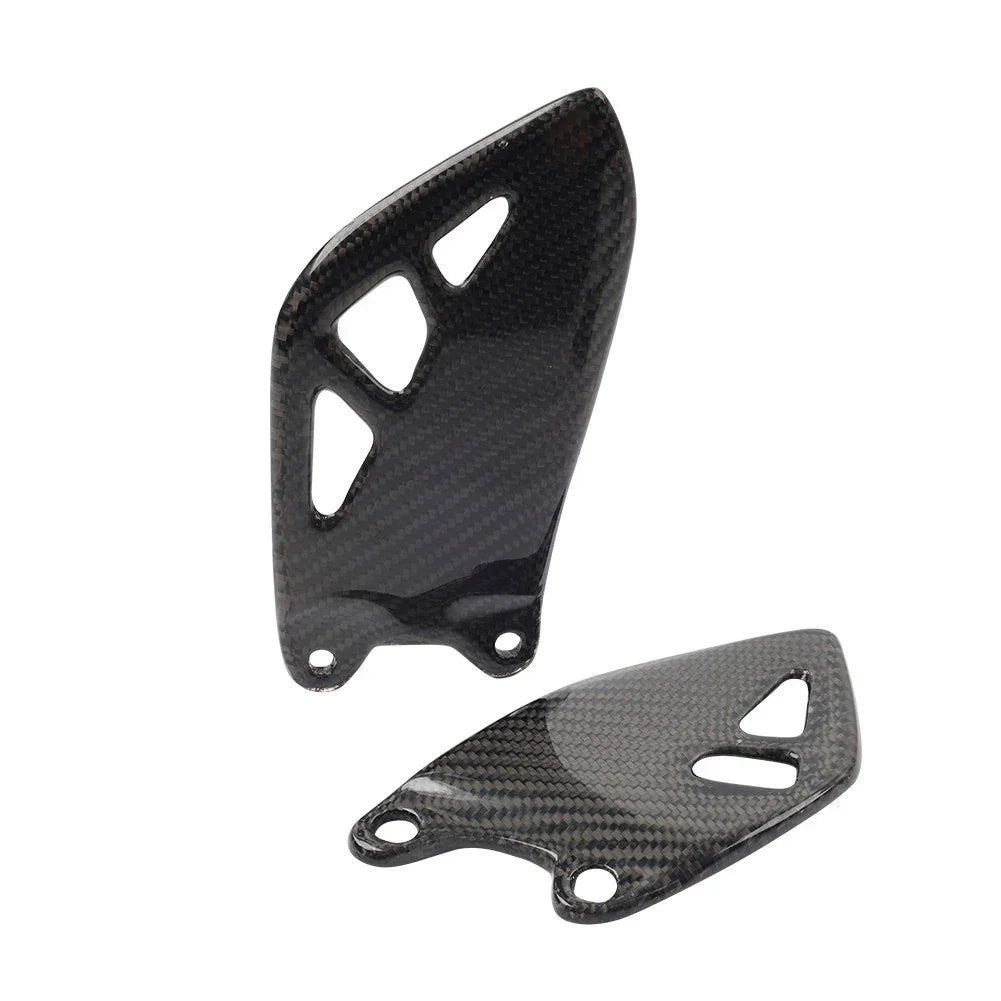 Carbon Fiber Footrest Plate Heel Guard for Kawasaki ZX-10R 2015-2024