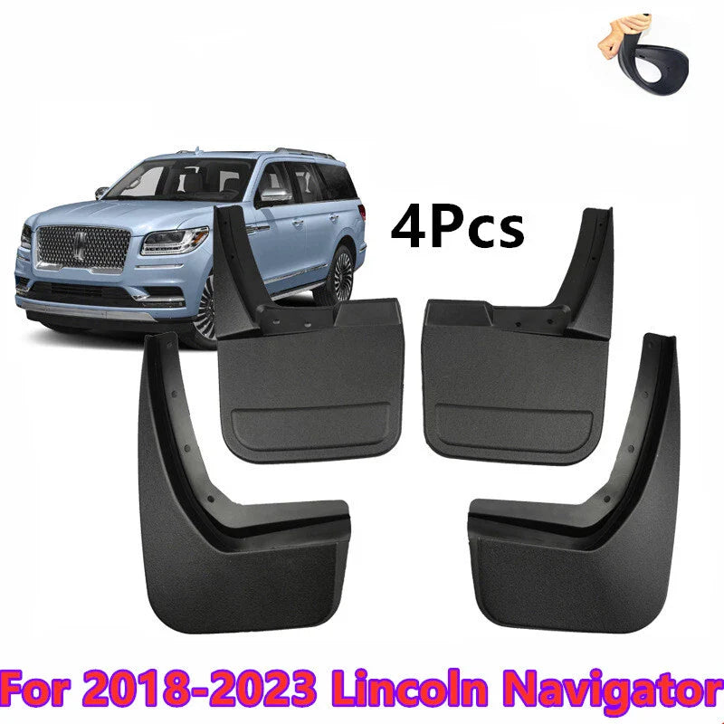 4Pcs Splash Fender Guards Mud Flaps for Lincoln Navigator (2018–2024)