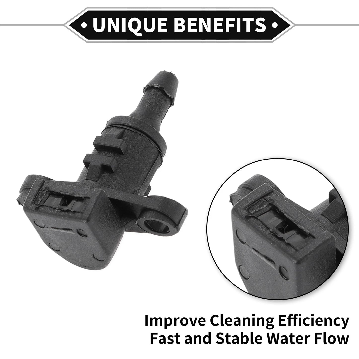 2 Pcs Windshield Washer Nozzle for Kia Ceed (2012–2018) No. 98630A2900