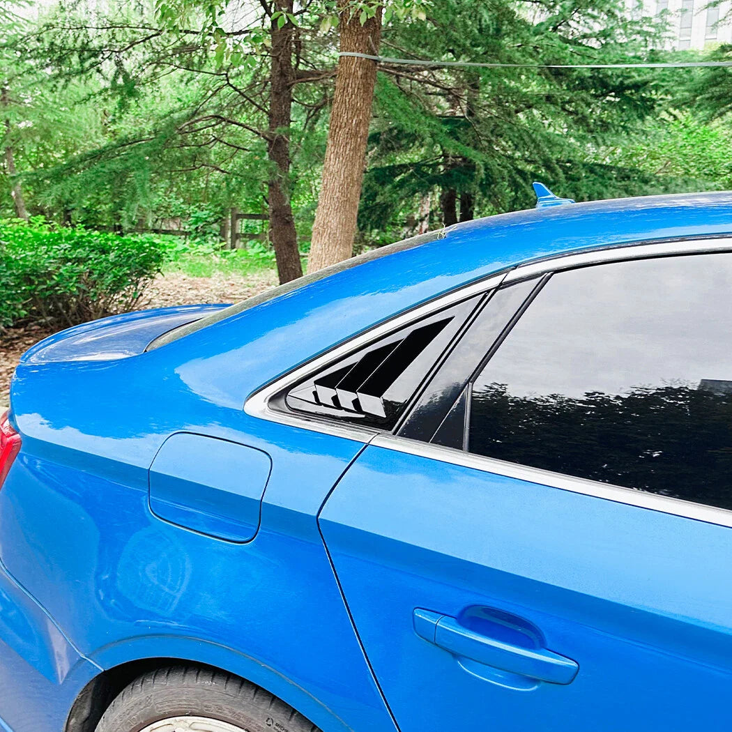 Rear Side Window Quarter Glass Louver Covers for Audi A3 S3 8V (2014–2020)