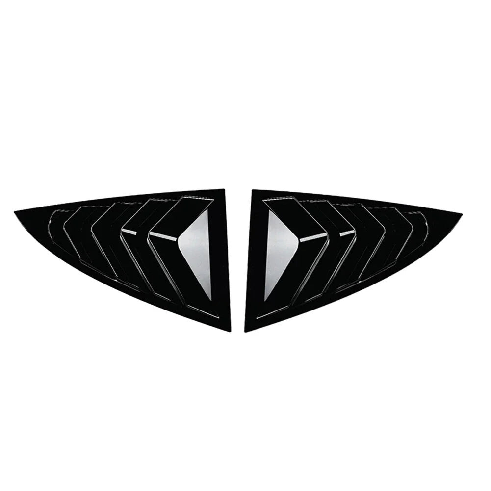 Glossy Black ABS Rear Window Louver Cover Trim for Tesla Model Y (2020-2023)