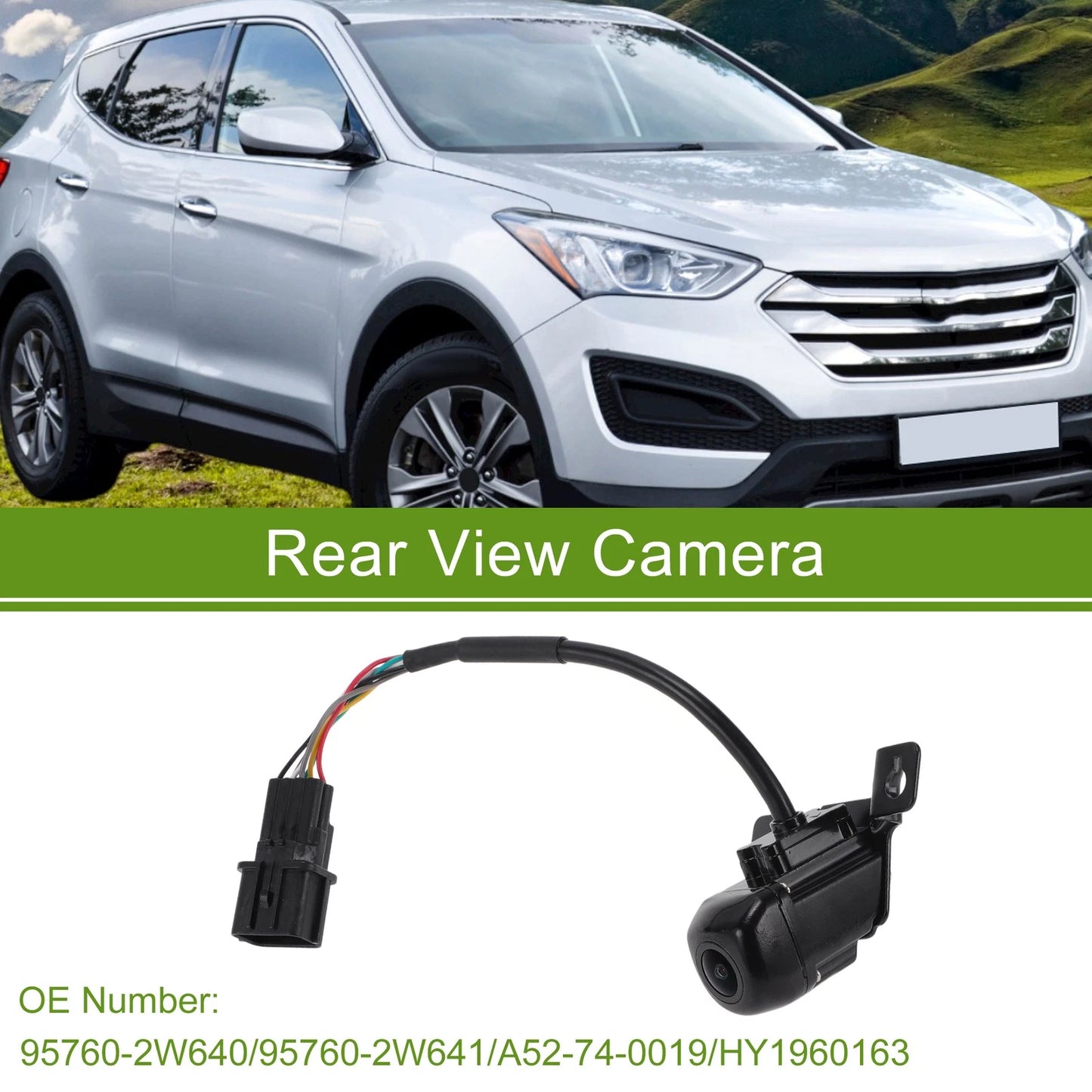 Rear View Camera for Hyundai Santa Fe (2013–2018) 120-180 Degree