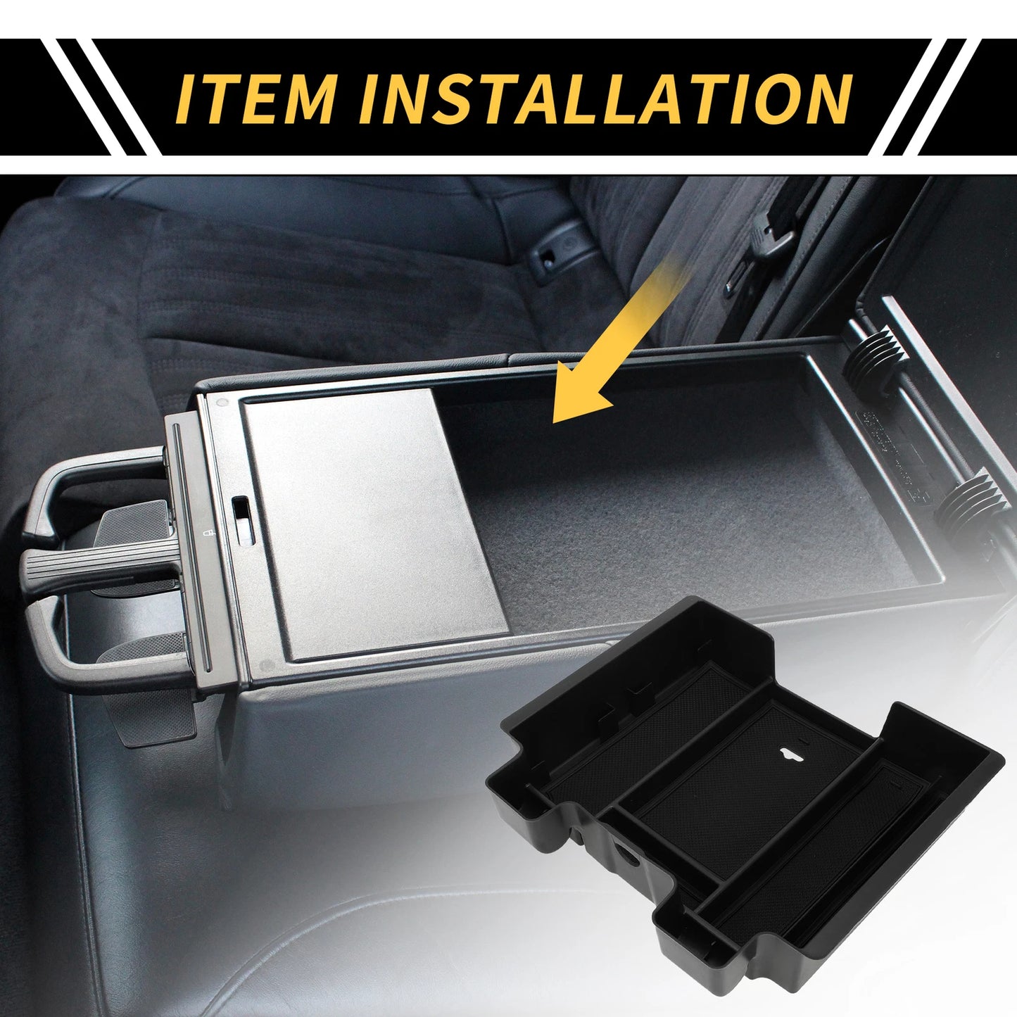 Center Console Organizer Tray for Chevy Silverado, GMC Sierra 2500 (2019–2023)