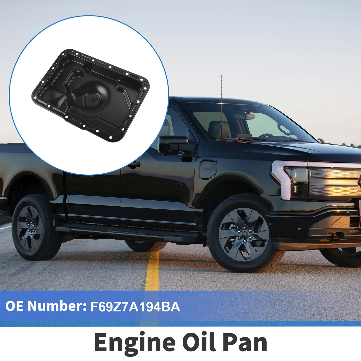 Engine Oil Pan No.F69Z7A194BA for Ford Explorer (1991–2001) Iron Black