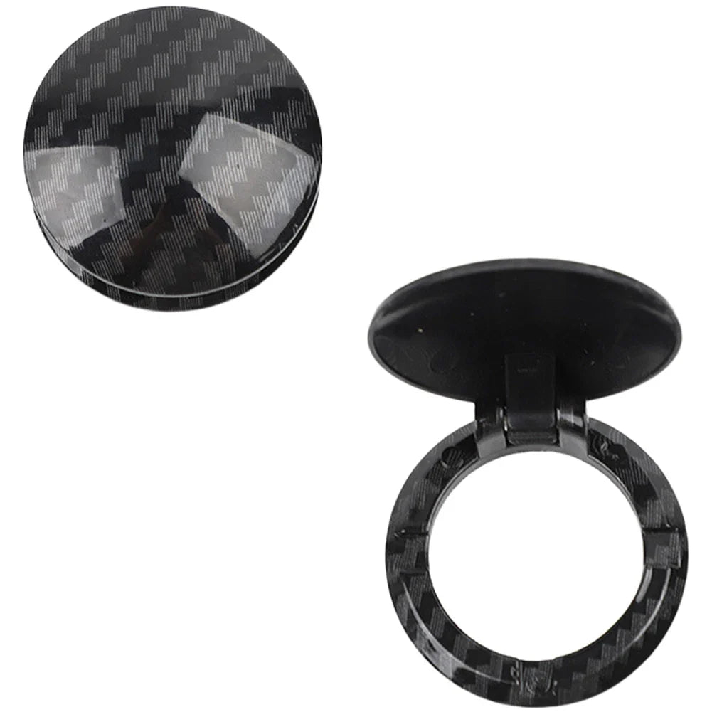 Carbon Fiber Cover Sticker for Car Engine Start Stop Button Dashboard