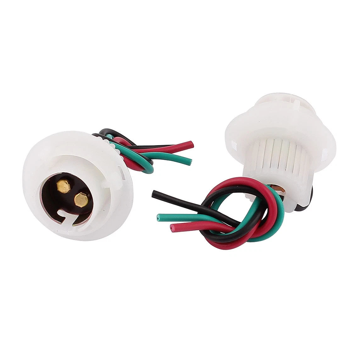 2X BAY15D 1157 Bulb Socket Extension Wires for LED Lamp Light Holder