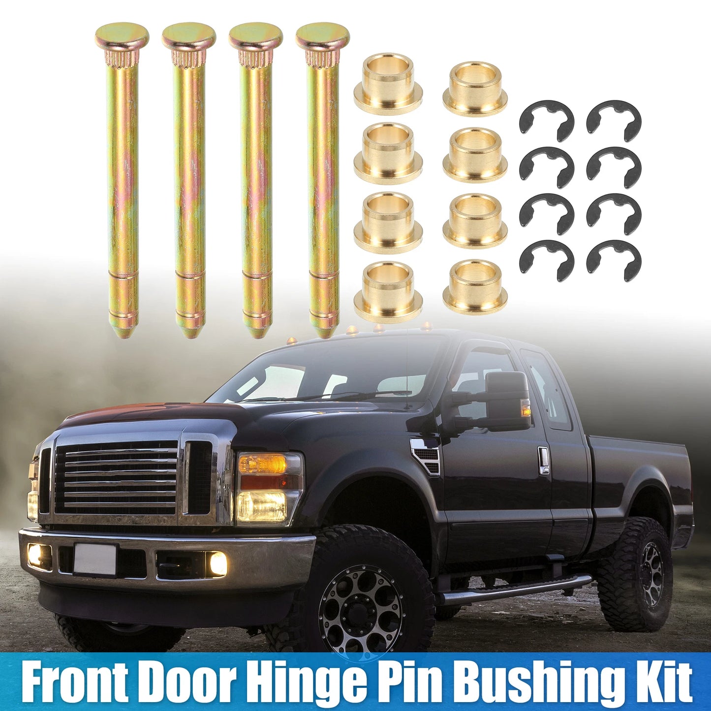 Set of 2 Door Hinge Pin and Bushing Repair Kits for Ford F-100 F-150 (1980–1983)