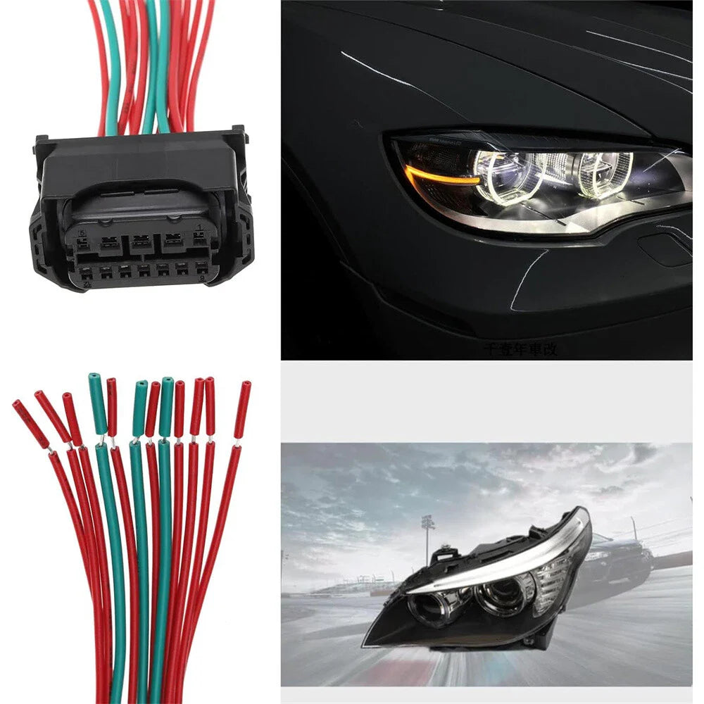 Headlight Plug Socket Connector Wire Harness for BMW 1 3 5 7 Series MINI Z4 X1 (2006-2020)