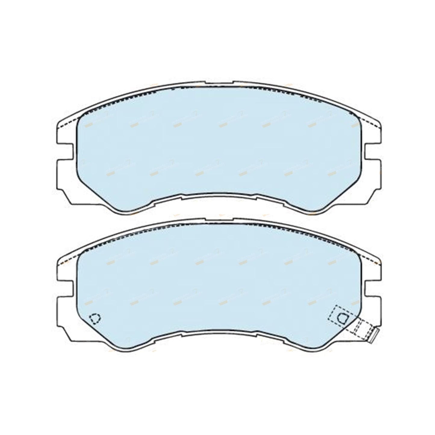 Set of 4 Front Disc Brake Pads for Holden Frontera (1995–2003) 4WD
