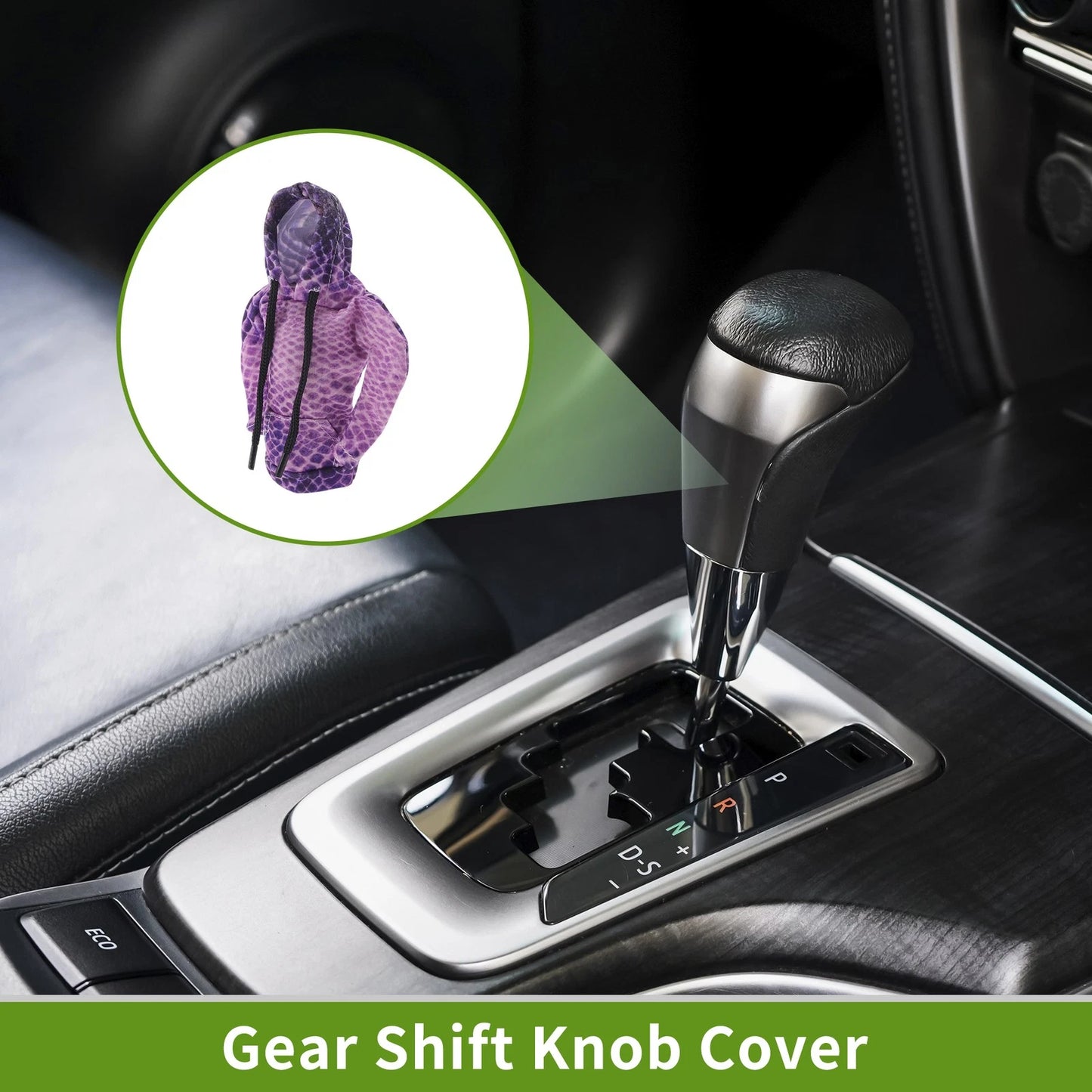 Gear Shift Knob Cover for Car (Light Purple, 6.3"x5.12")
