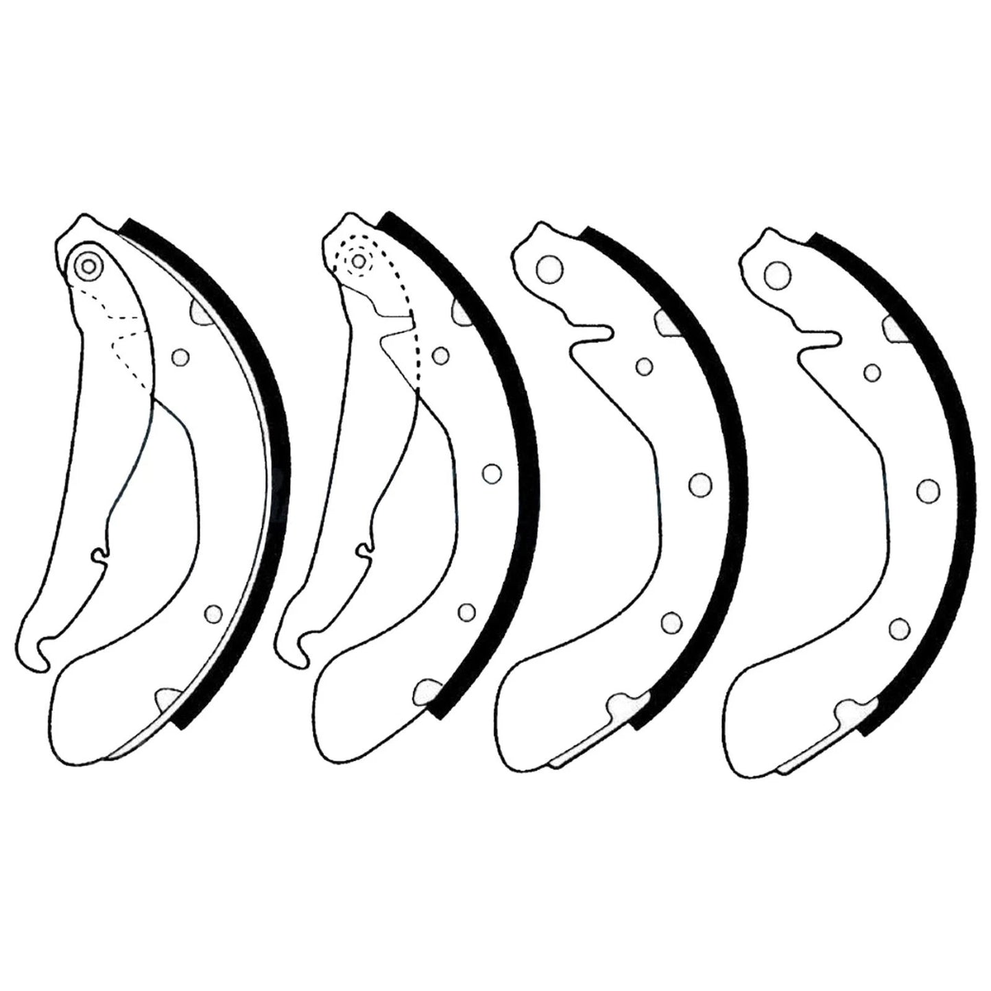 Rear Brake Shoes Set for Holden Barina (1994–2005)