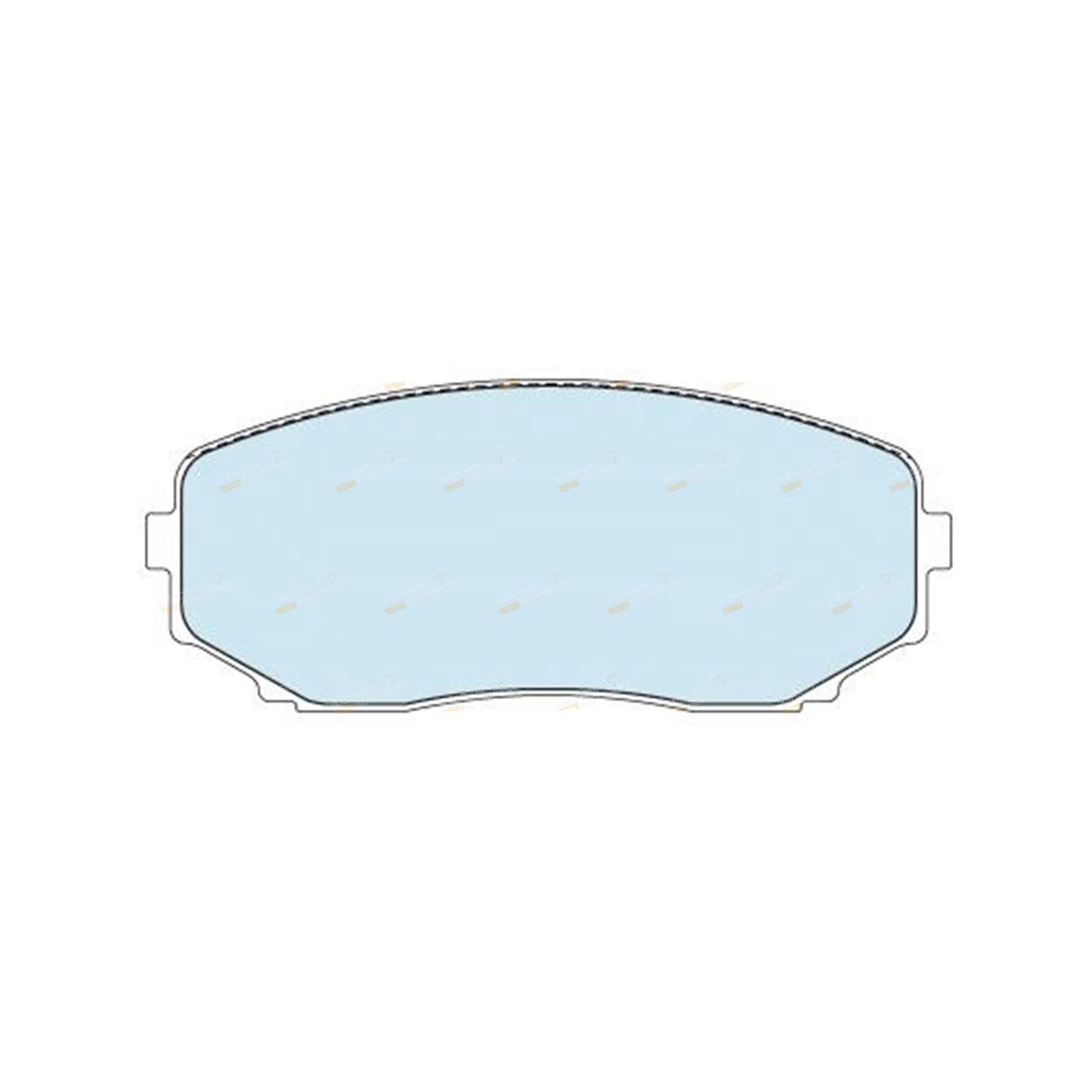 Set of 4 Front Disc Brake Pads for Mitsubishi Pajero Sport (2015–2017)