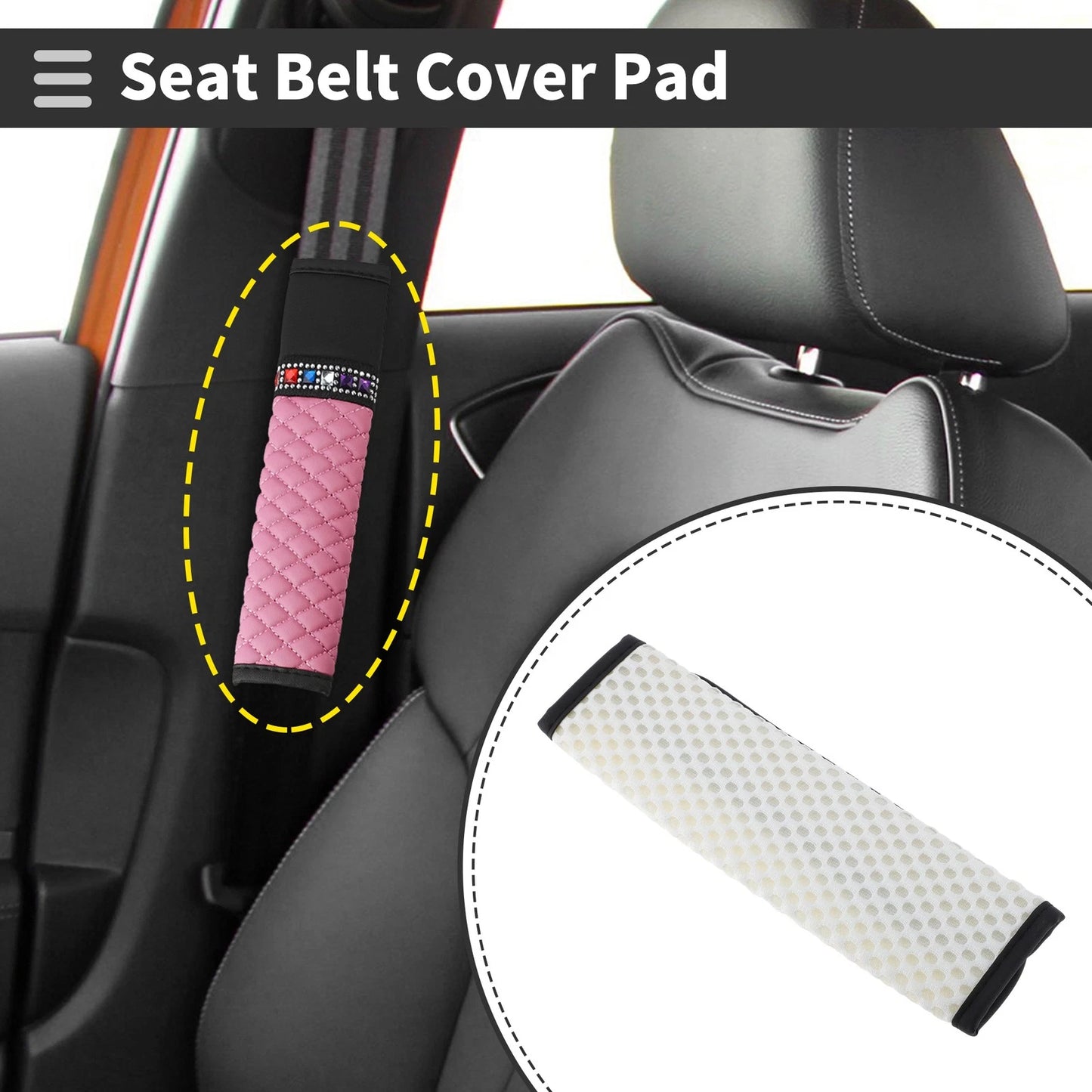 Seat Belt Cover Pad for Universal Use (23cm)