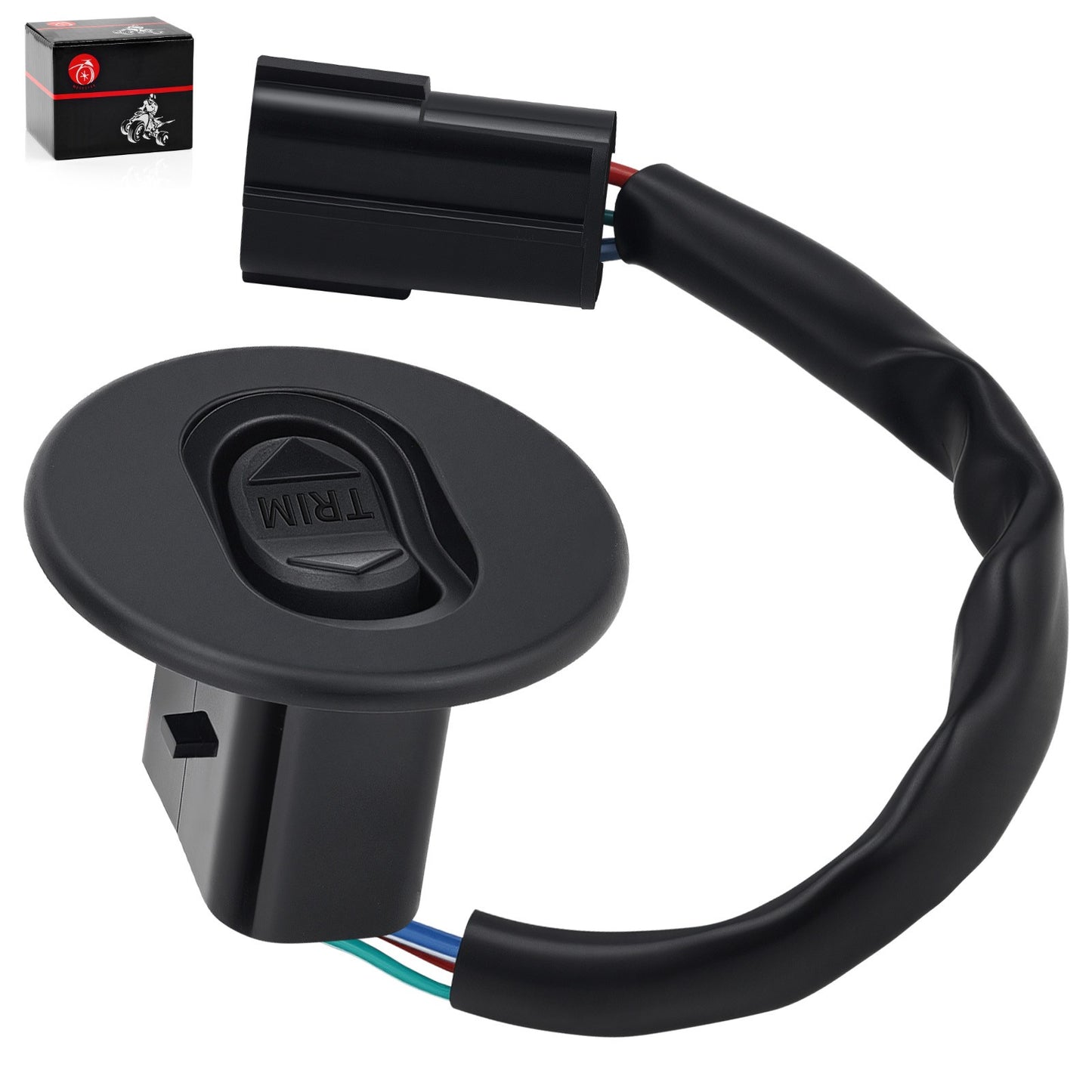 Trim Switch Round Bezel for Mercury 65 80hp (1965–1980)