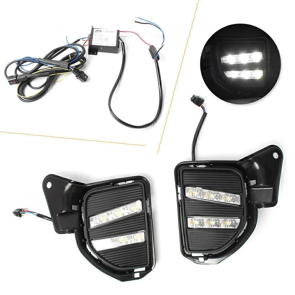 LED Daytime Running Lights Turn Signals Fog Lamp for Toyota Tundra (2022–2023)