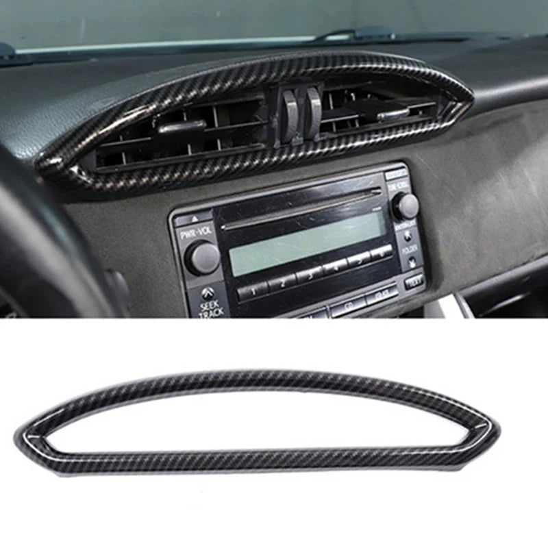 6Pcs Carbon Fiber Interior Trim Cover Set for Toyota GT86 Scion FR-S Subaru BRZ