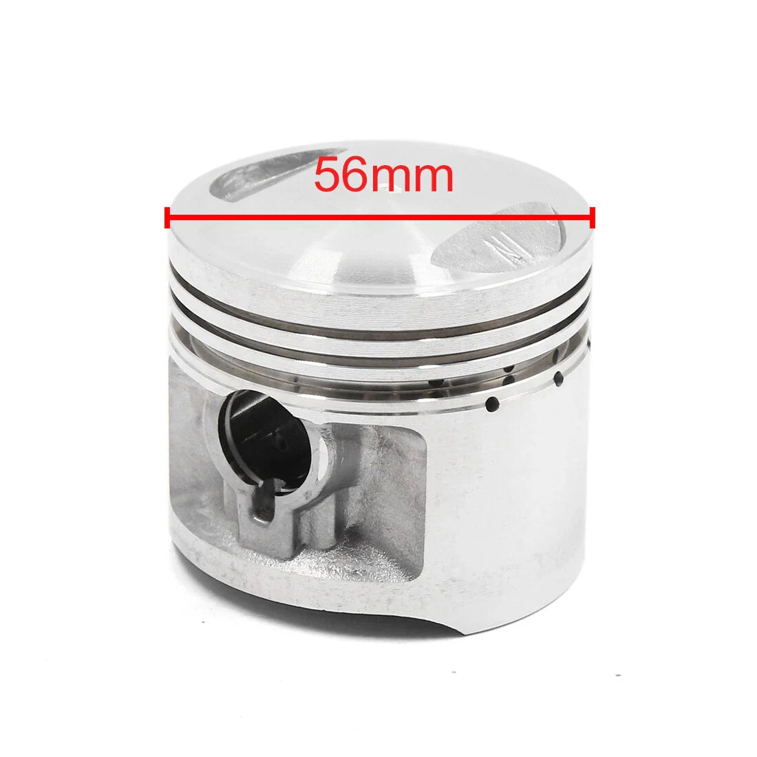 56mm Silver Tone Metal Motorcycle Engine Piston Rings for Honda CG125 (2000-2023)