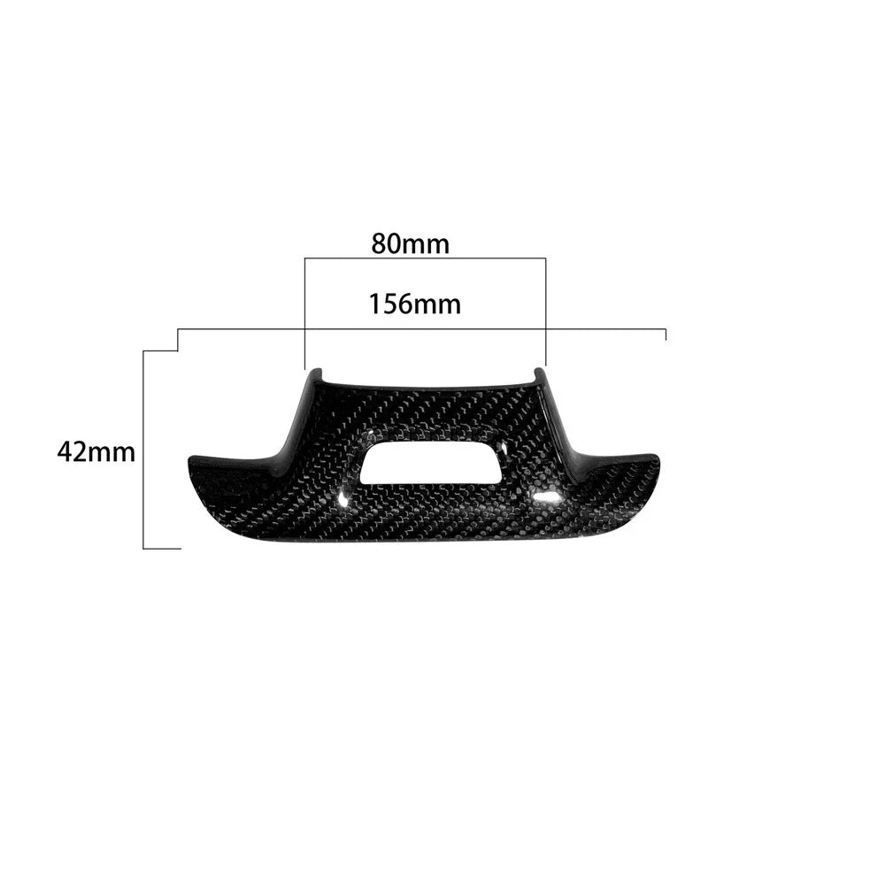 Real Carbon Fiber Steering Wheel Lower Cover Trim for 2016-2023 Camaro