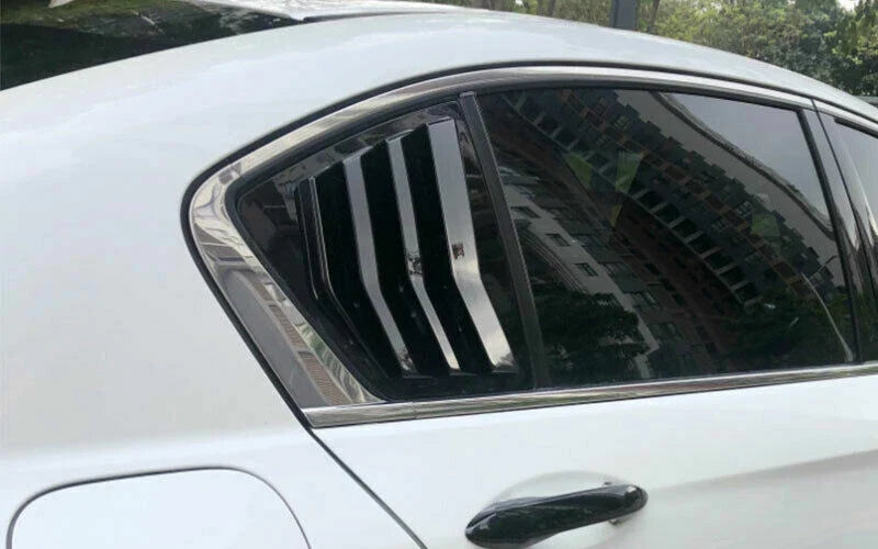 2 x Black Side Window Louver Shutter Cover Trim for Honda Accord (2013–2017)
