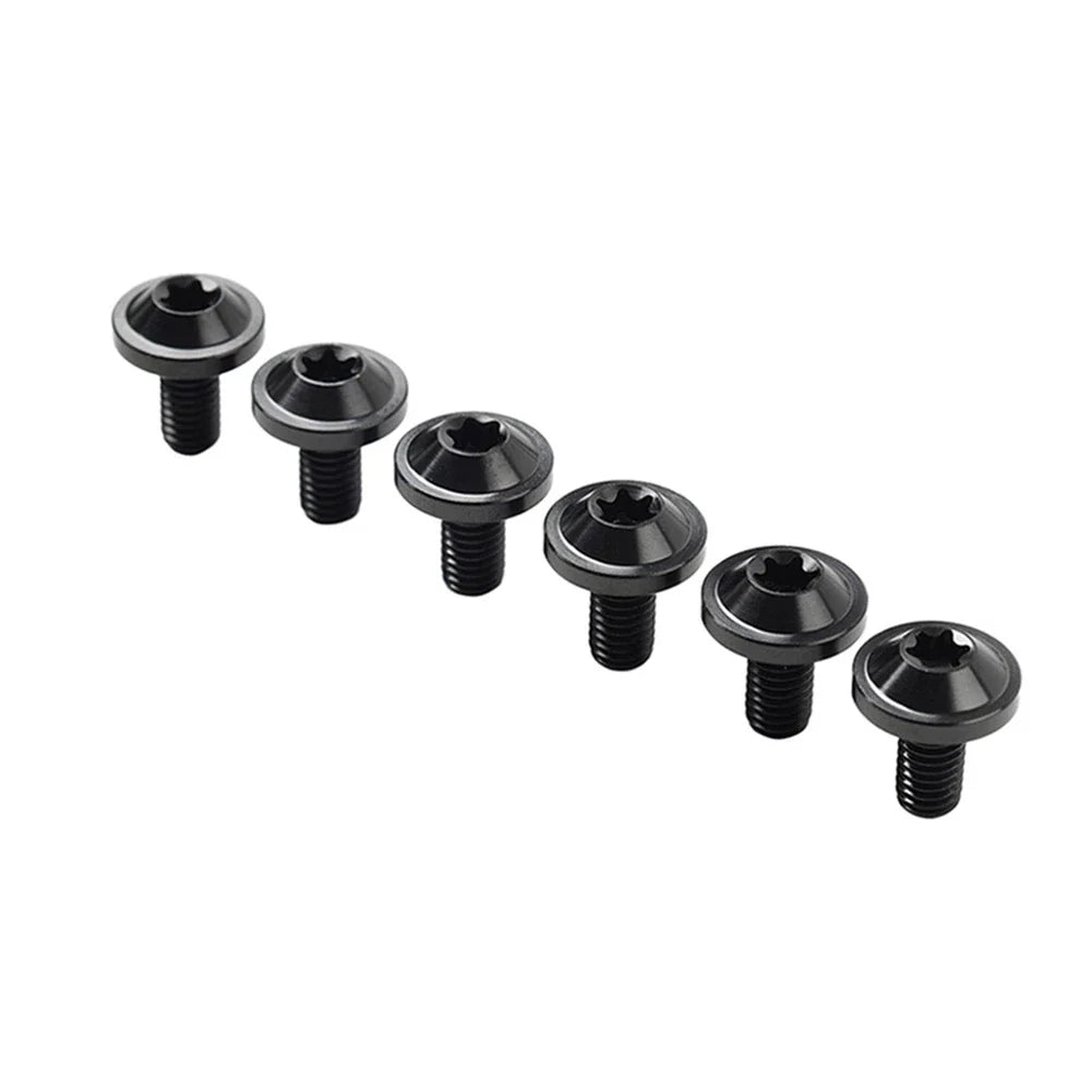 6 x M6x25mm Titanium Alloy Torx Head Bolts for Bike Motor