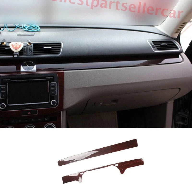 Wood Grain Console Dash Strip Trim for Volkswagen CC (2013–2017)