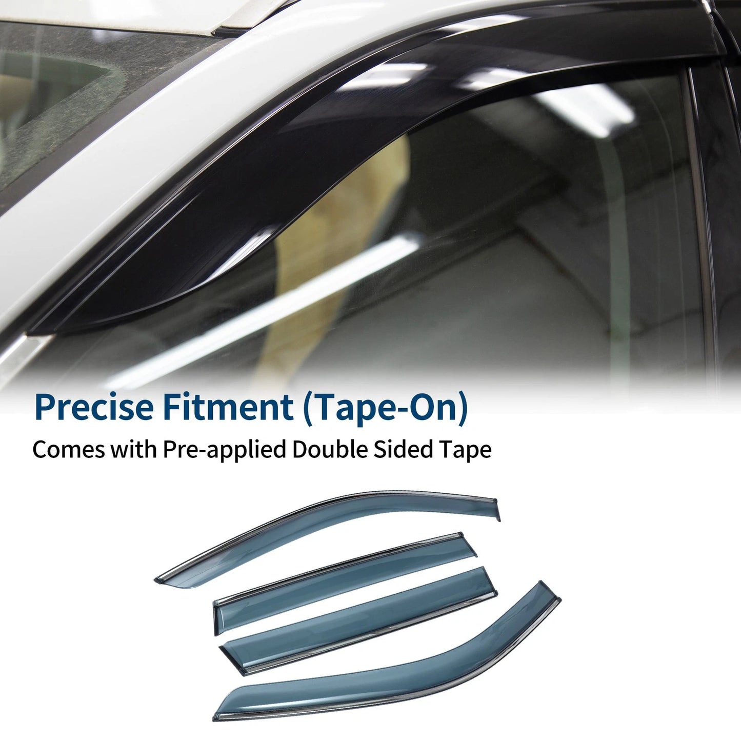 Set of 4 Car Window Deflectors for Honda CR-V (2023–2024)