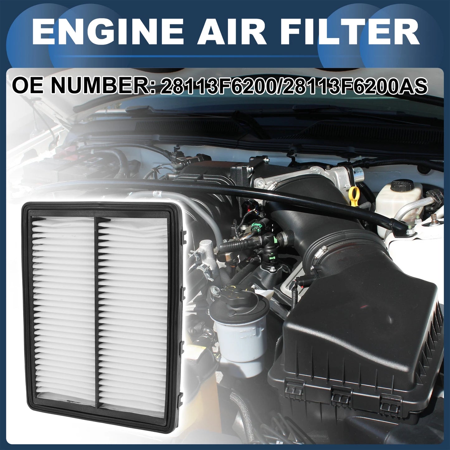 Cabin Air Filter No. 28113F6200 for Kia Cadenza (2017–2020)