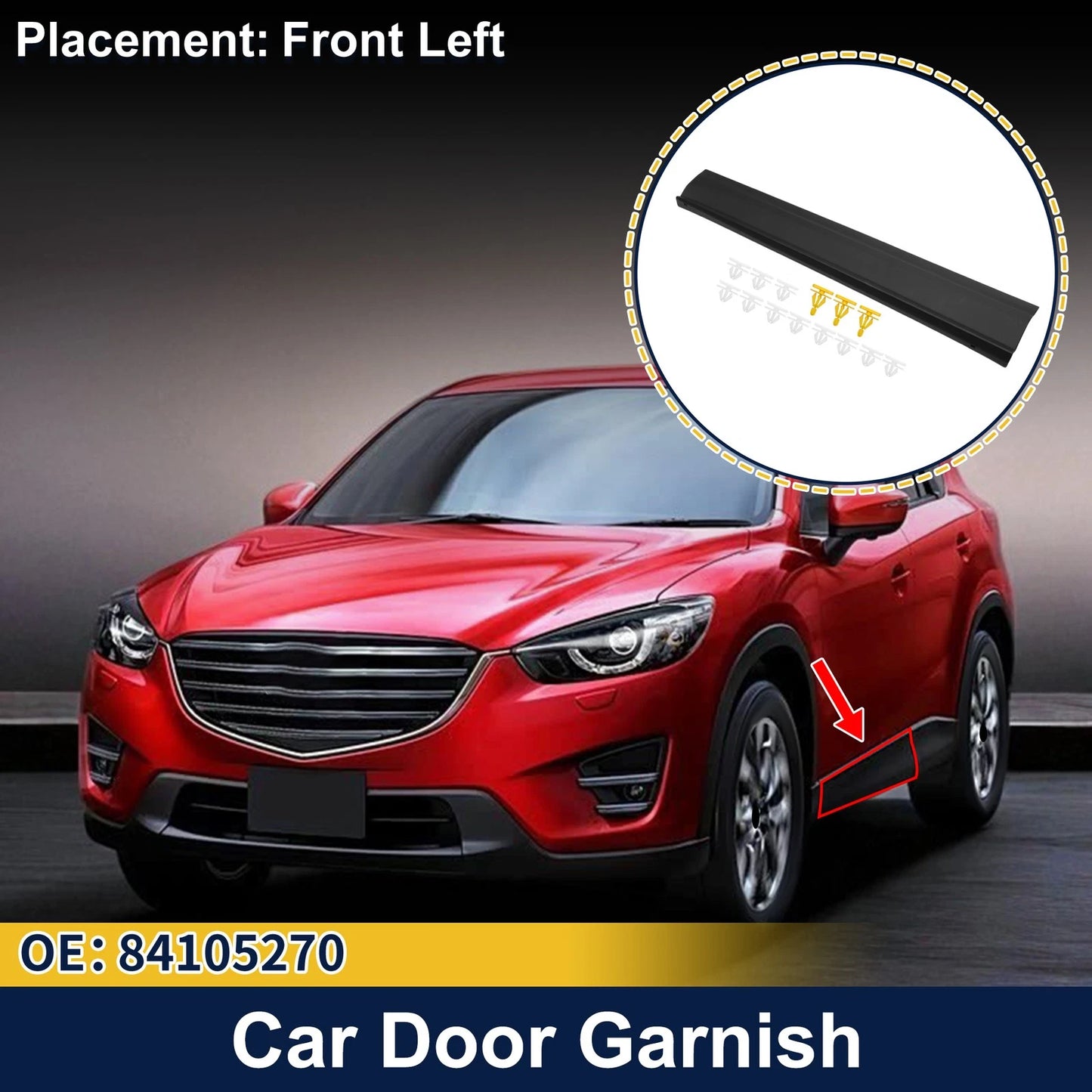 Door Side Lower Trim Garnish No. 84105270 for Chevrolet Equinox (2018–2023)