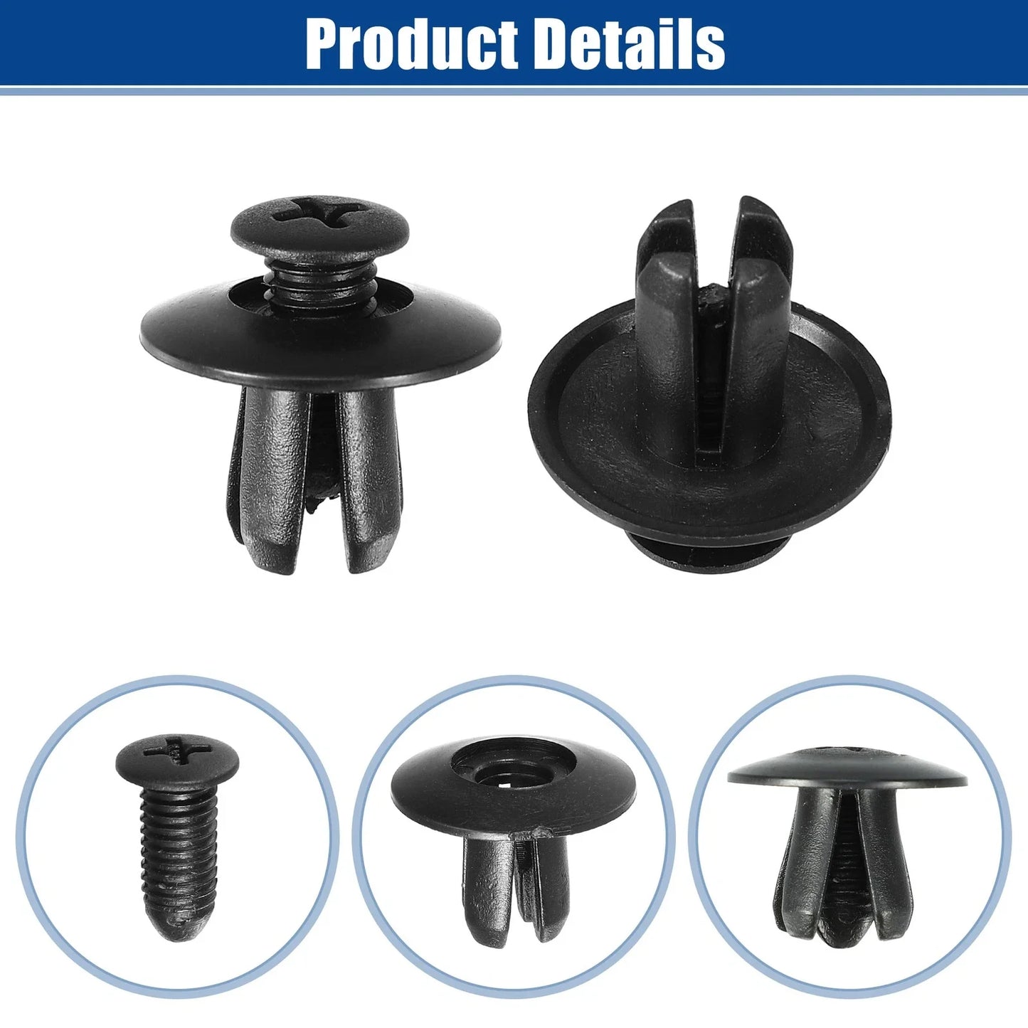 10 x Bumper Cover Retainer Clips for Hyundai Sonata (2011-2014)