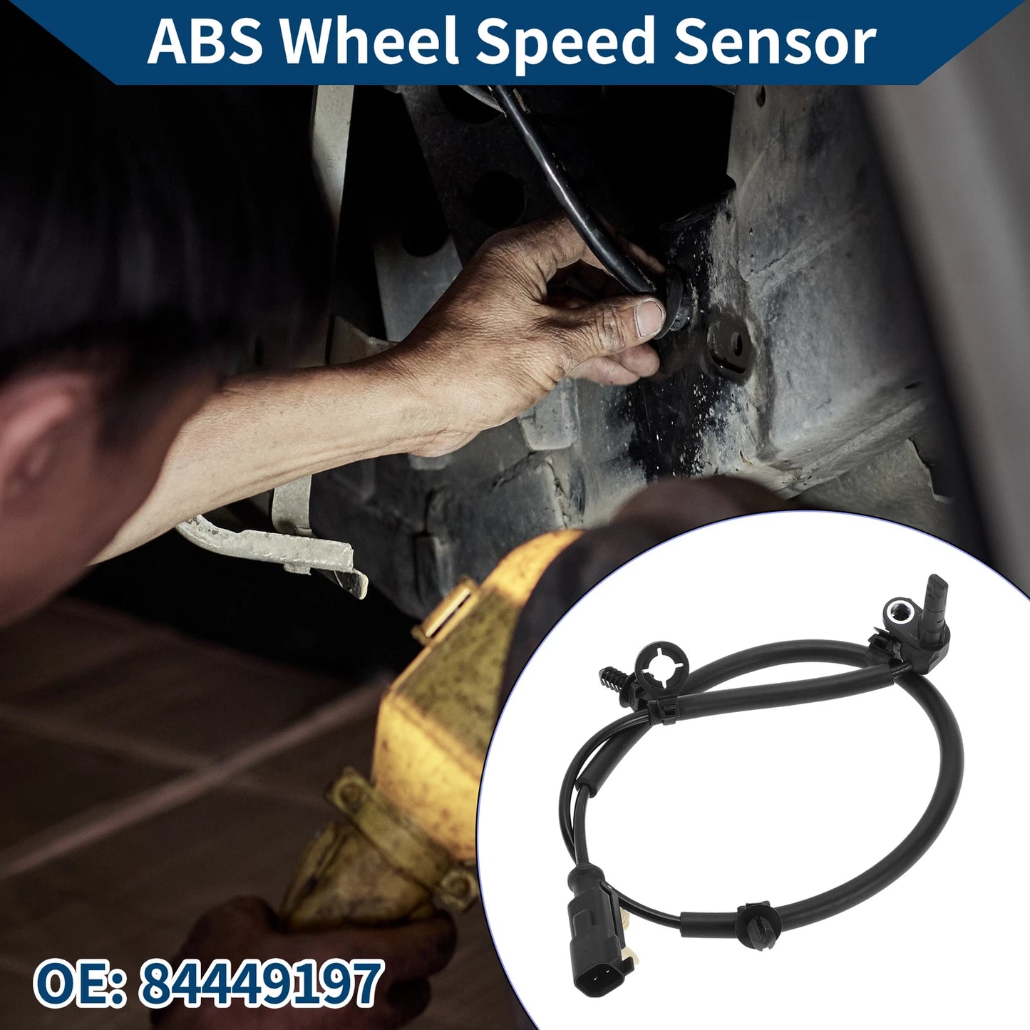 ABS Wheel Speed Sensor No. 84449197 for Chevrolet Equinox (2018–2024) Rear