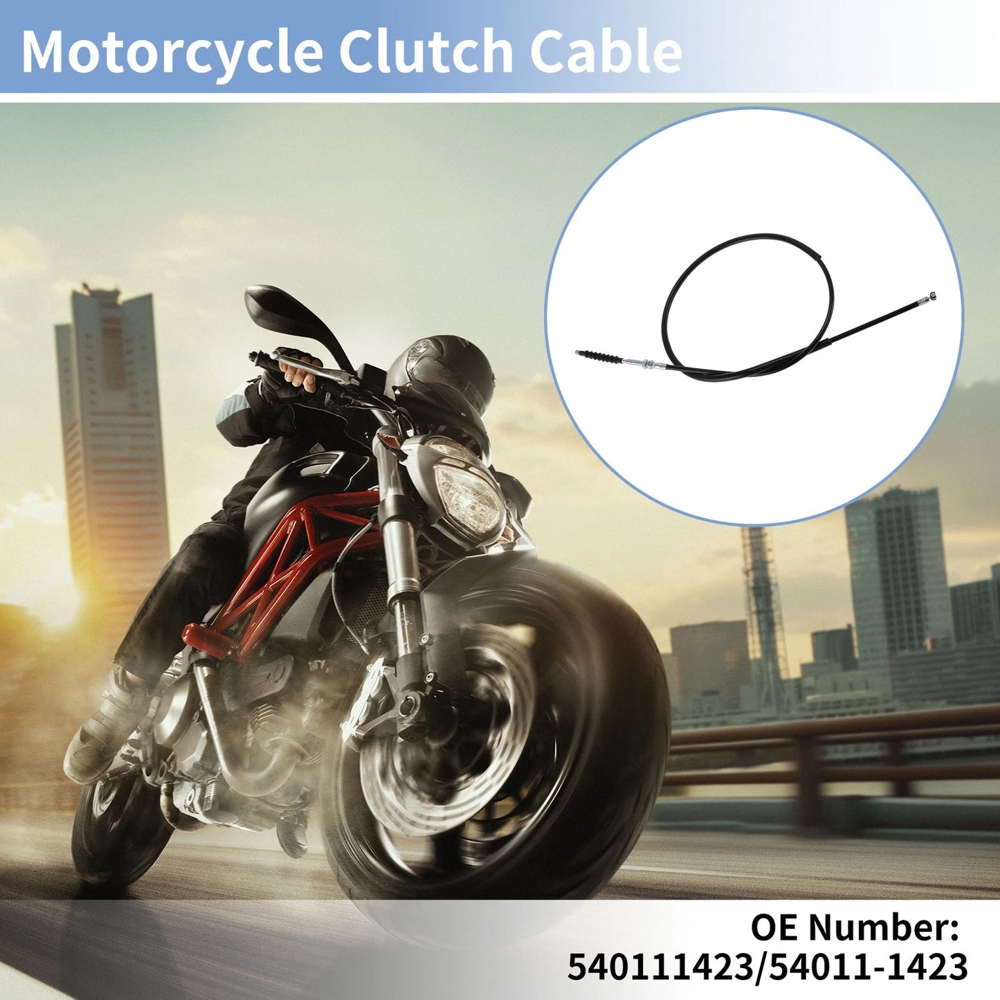 Clutch Cable No.540111423 for Kawasaki ZX-6R 636 (2003–2006)