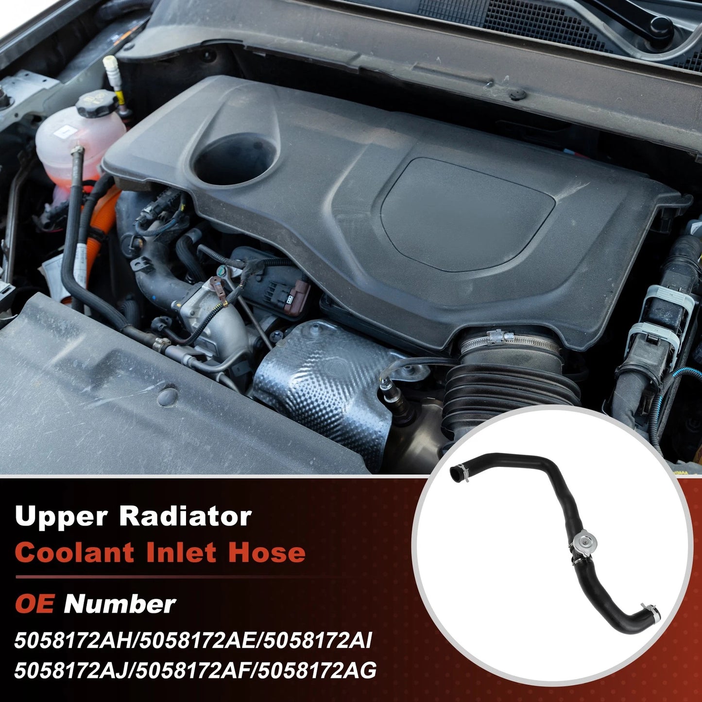 Upper Radiator Coolant Inlet Hose for Jeep Compass (2007–2017) No.5058172AH