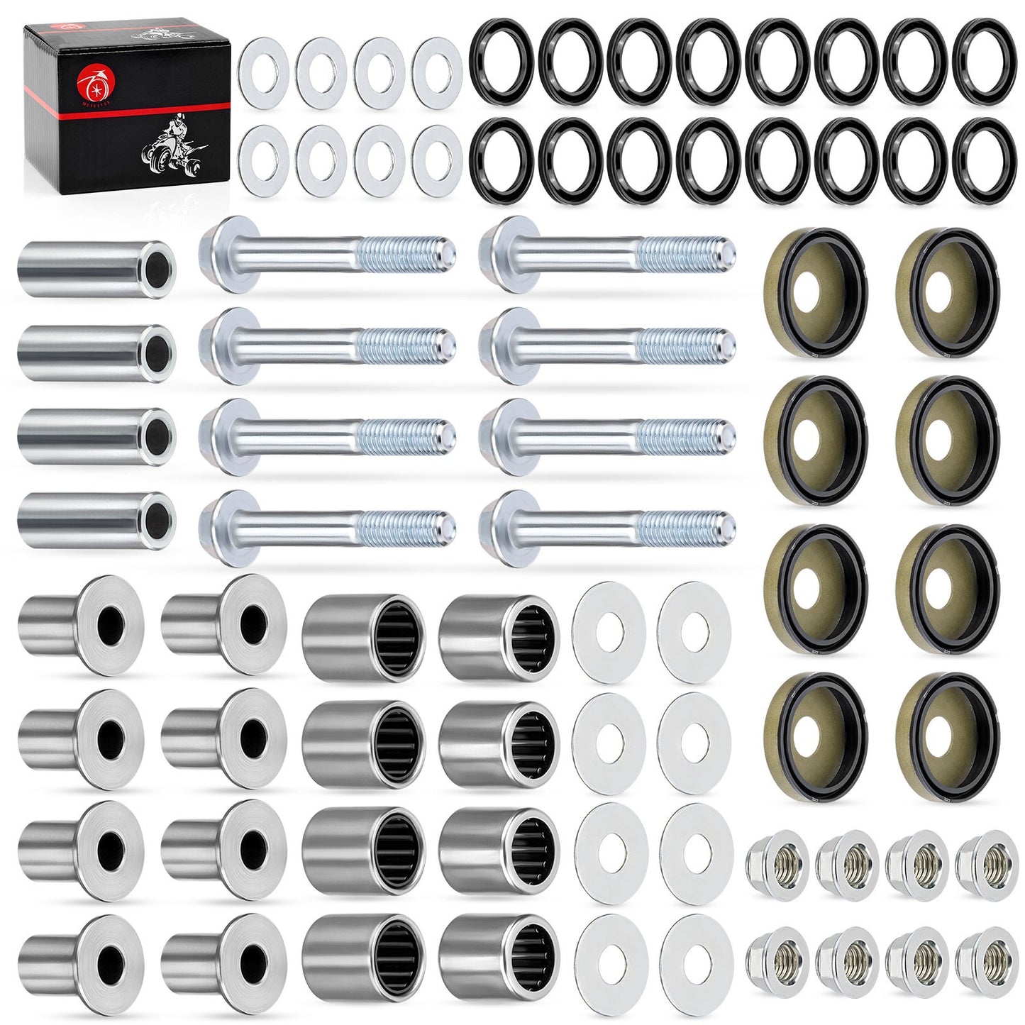 A Arm Bushing Set with Bolts for Suzuki LTZ400 (2003–2008)