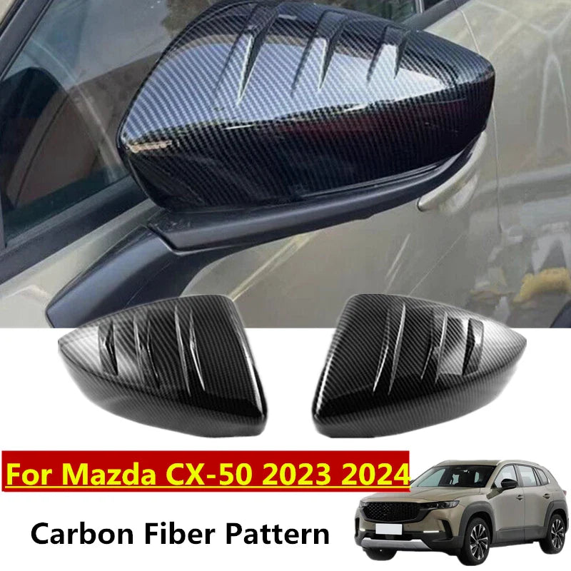 ABS Carbon Fiber Side Rearview Mirror Cover Cap for Mazda CX-50 (2023–2024)