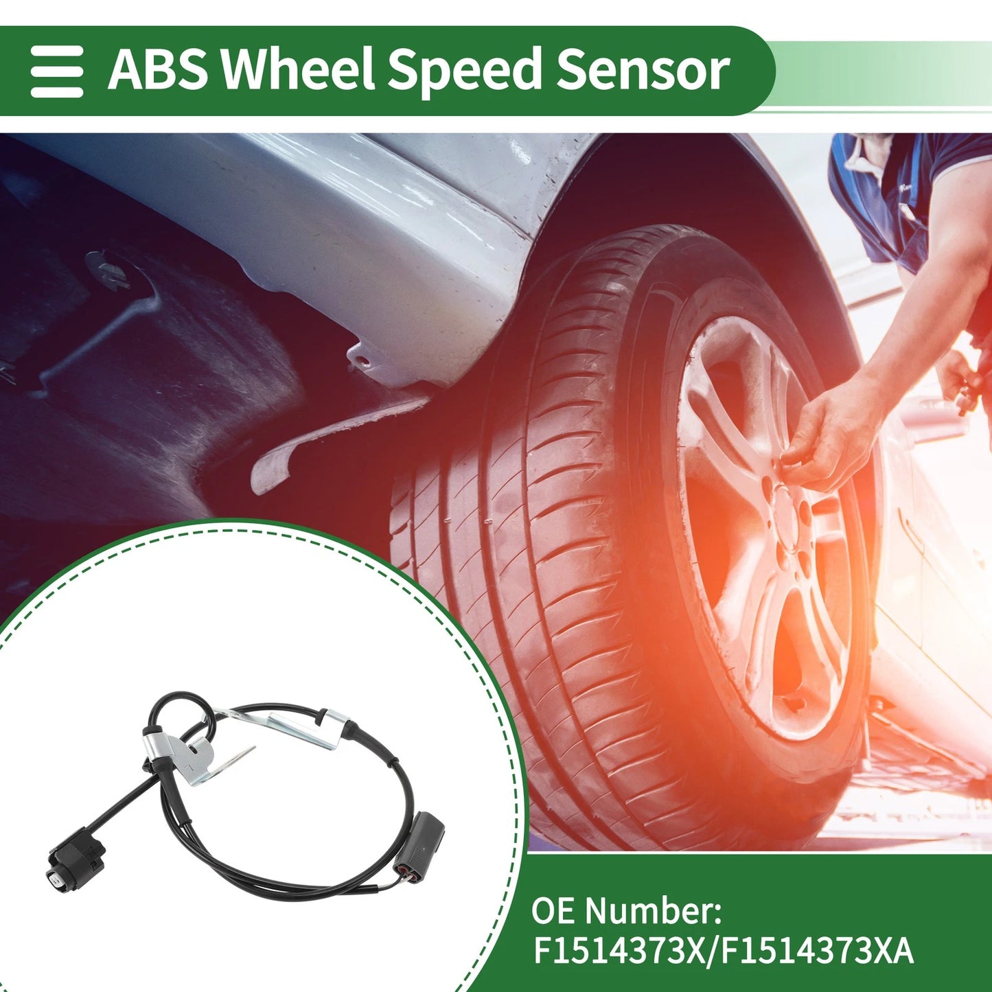 ABS Wheel Speed Sensor for Mazda RX-8 (2003–2012) No.F1514373X/F1514373XA