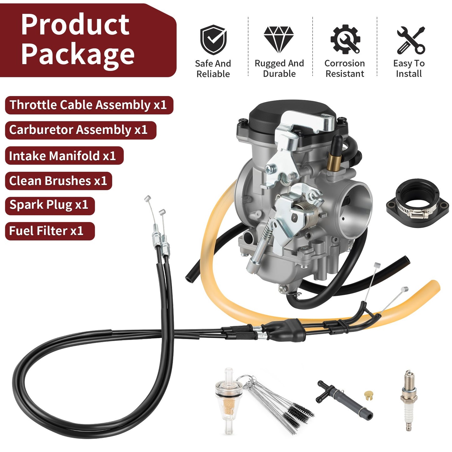 Carburetor Kit for Kawasaki KLR650 (2008–2018)