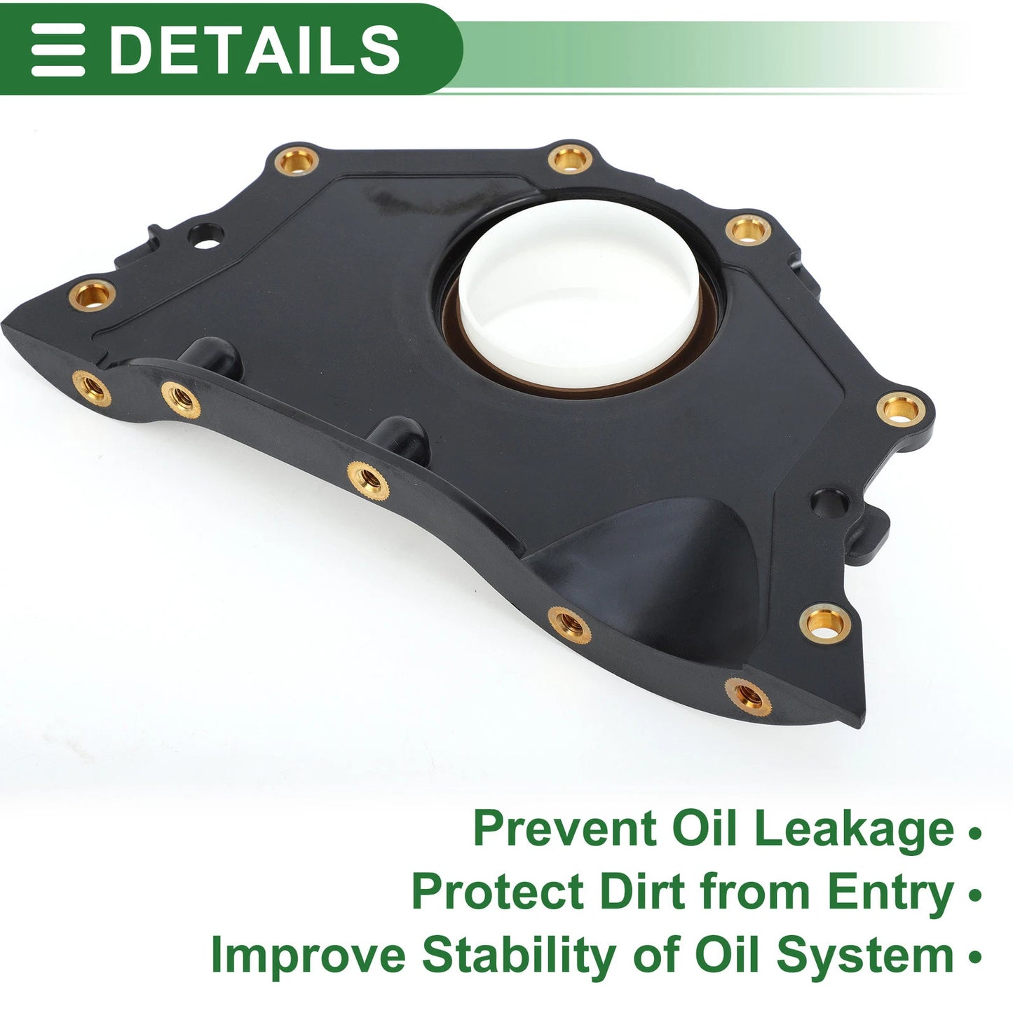 1 Pc Front Crankshaft Oil Seal with Flange for Volkswagen Atlas (2018–2023) No. 03H103151B
