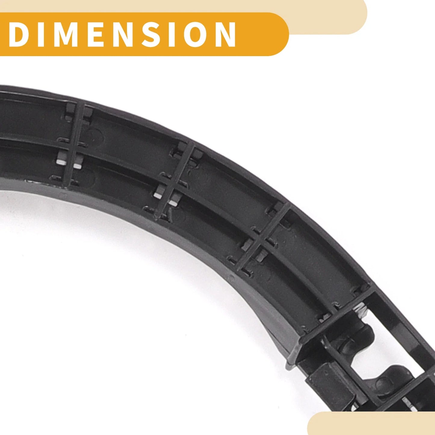 LH Rear Bumper Support Bracket for Honda Civic (2006-2011) 1 x Black ABS