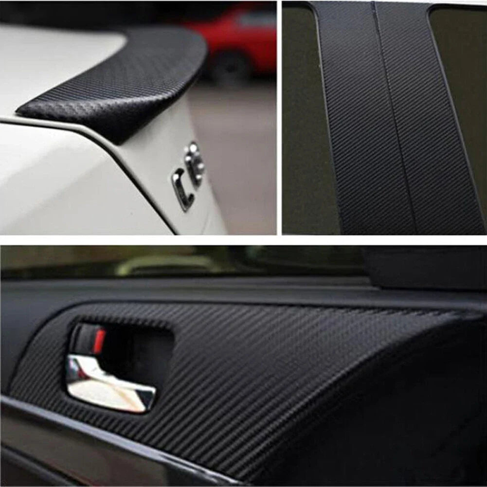 3D Waterproof Carbon-Fiber Vinyl Car Wrap Sheet Roll Film Sticker Decal Paper