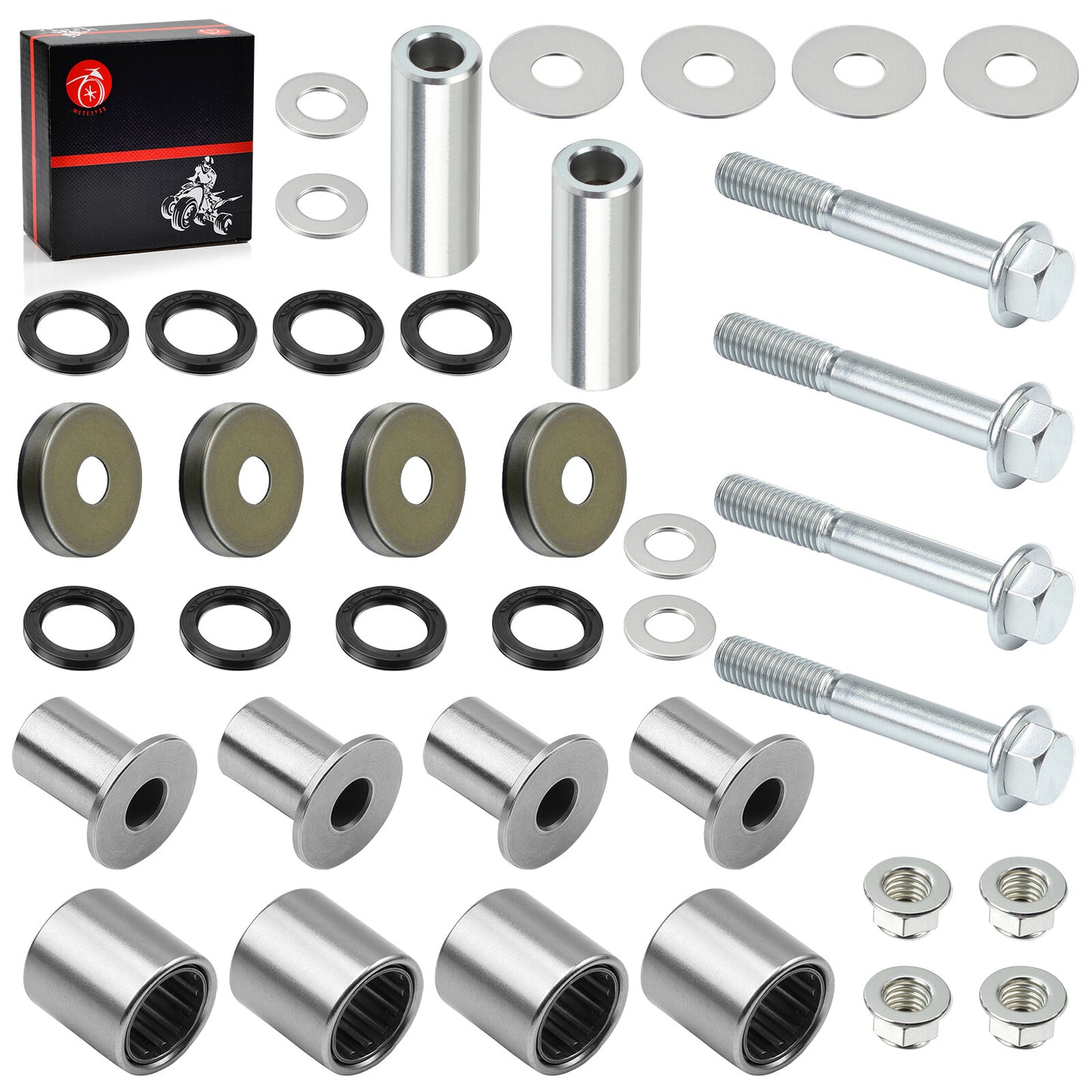 Set of 4 A-Arm Bearing Bushings for Kawasaki KFX400 (2003–2006)