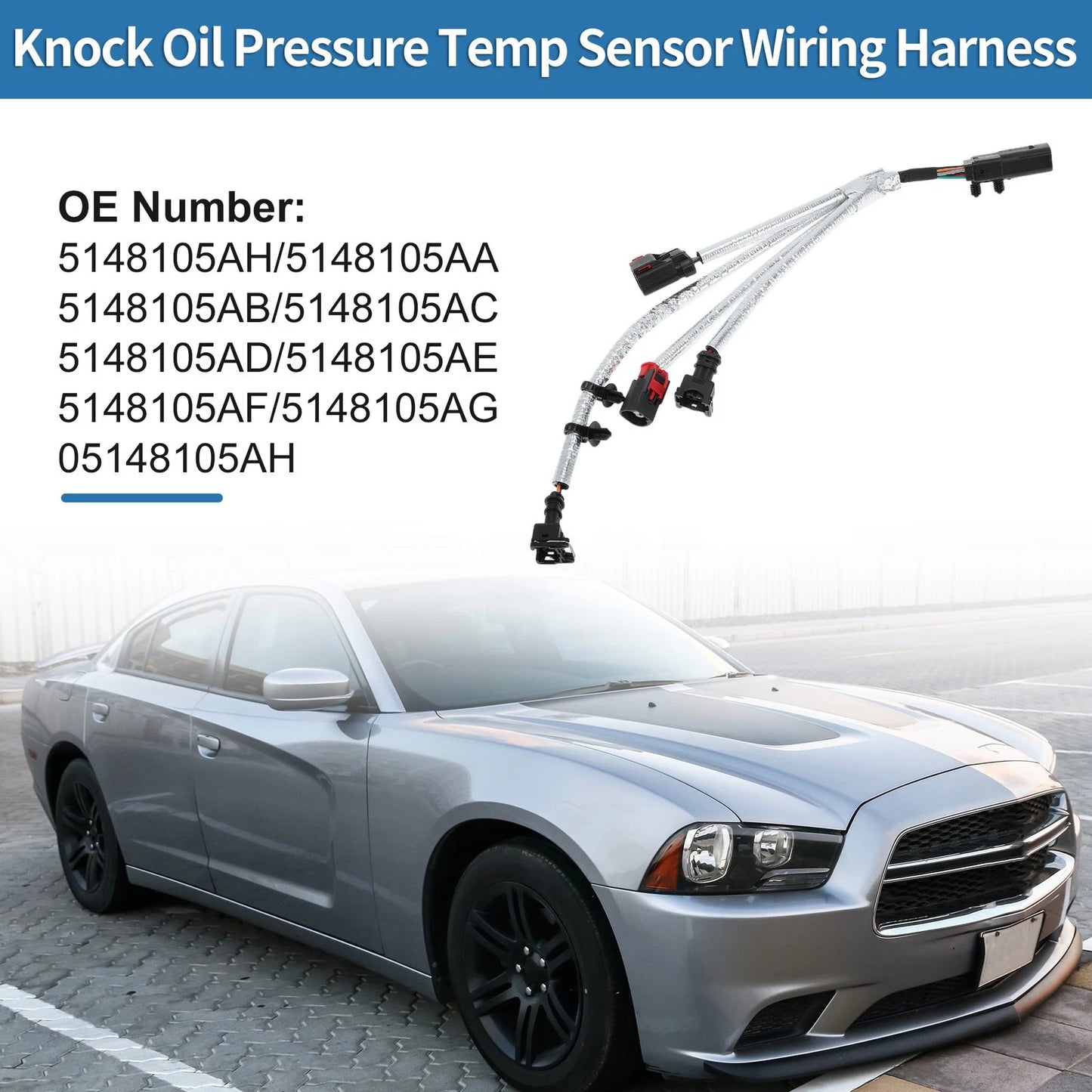 Knock Oil Pressure Temp Sensor Wiring for Dodge Durango (2011–2015) No.5148105AH