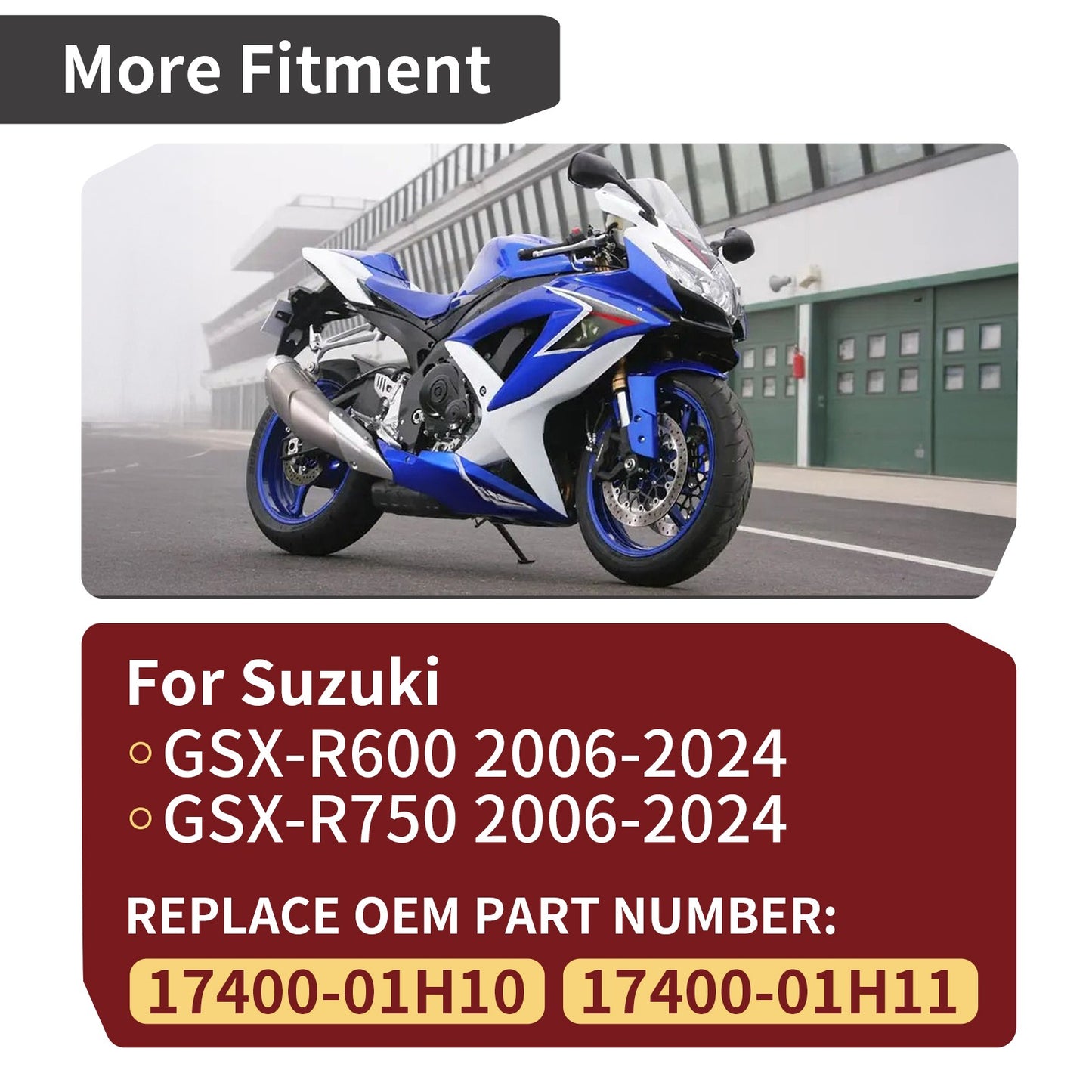Water Pump Assembly for Suzuki GSXR600 GSXR750 (2006–2024)